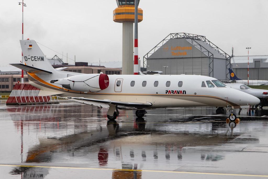 Hamburg Airport Apron: Stuttgarter Flugdienst (/ FFD) |  Cessna 560XLS Citation Excel + C56X | D-CEHM | MSN 560-6021