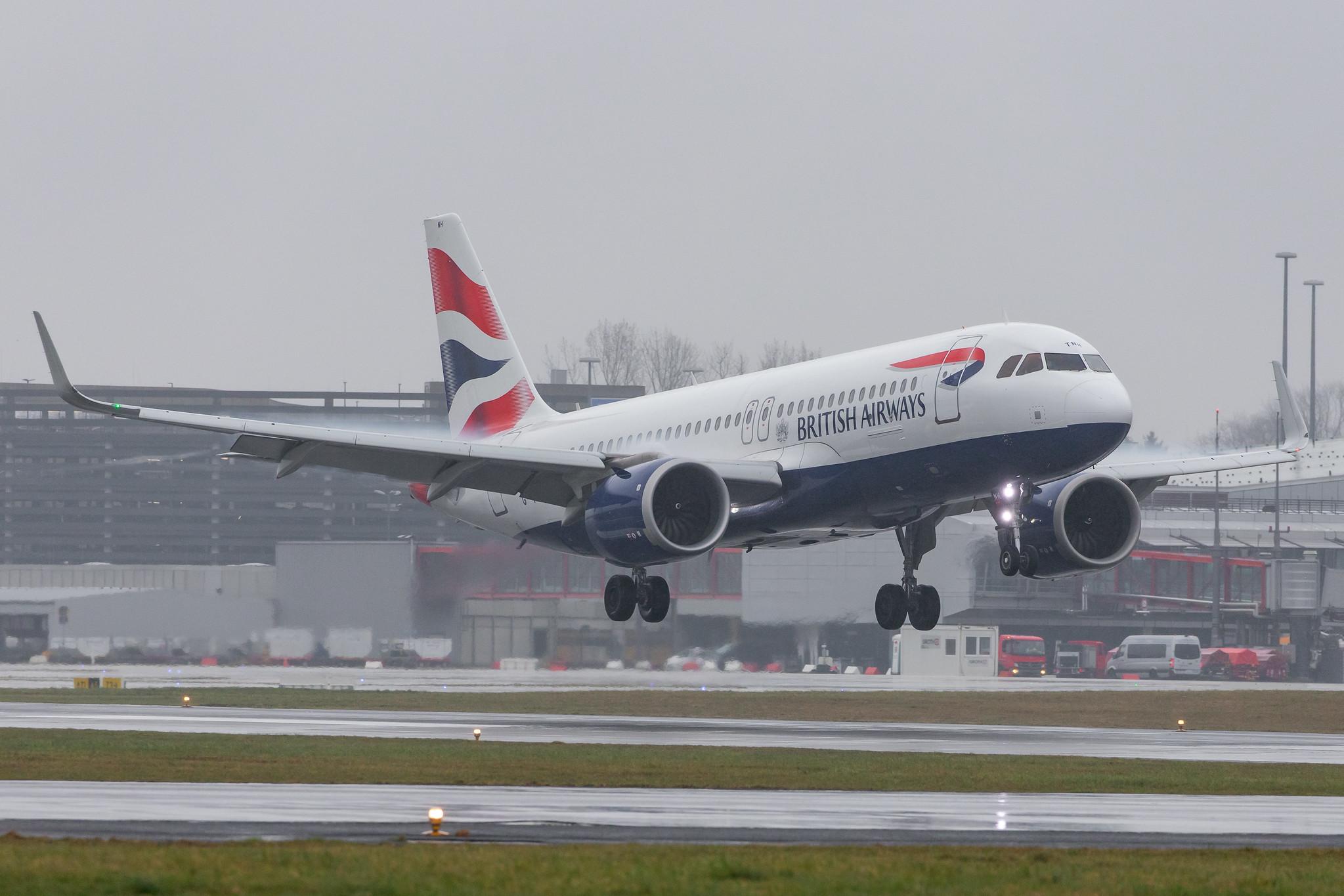 Hamburg Airport Apron: British Airways (BA / BAW) |  Airbus A320-251N A20N | G-TTNH | MSN 8489