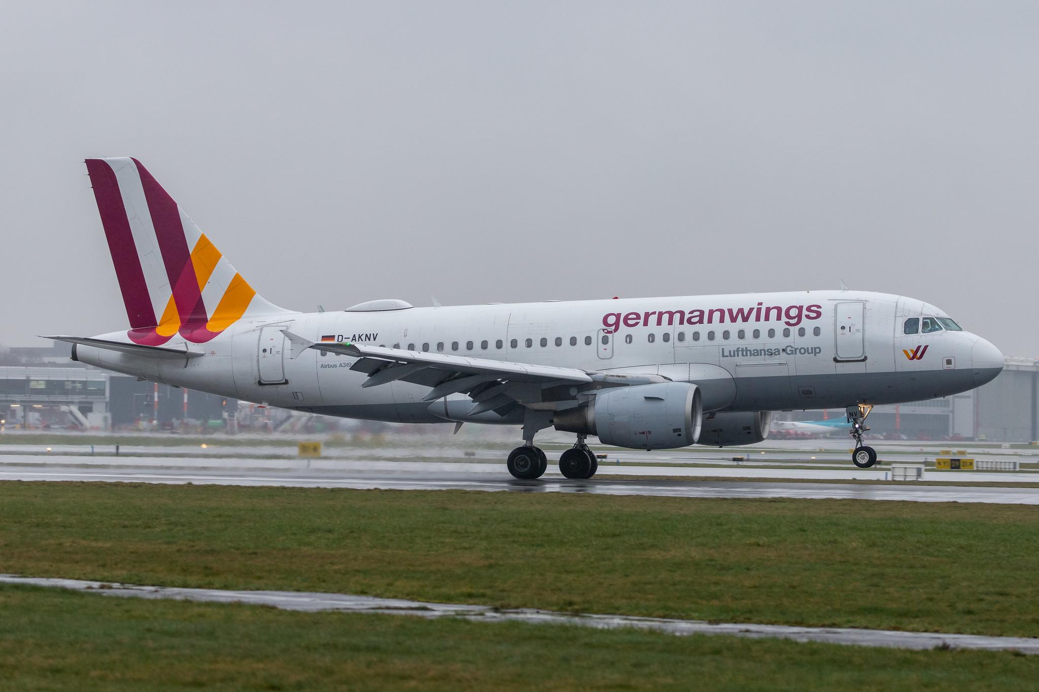 Hamburg Airport Apron: Eurowings (EW / EWG) | Operator: Germanwings |  Airbus A319-112 A319 | D-AKNV | MSN 2632