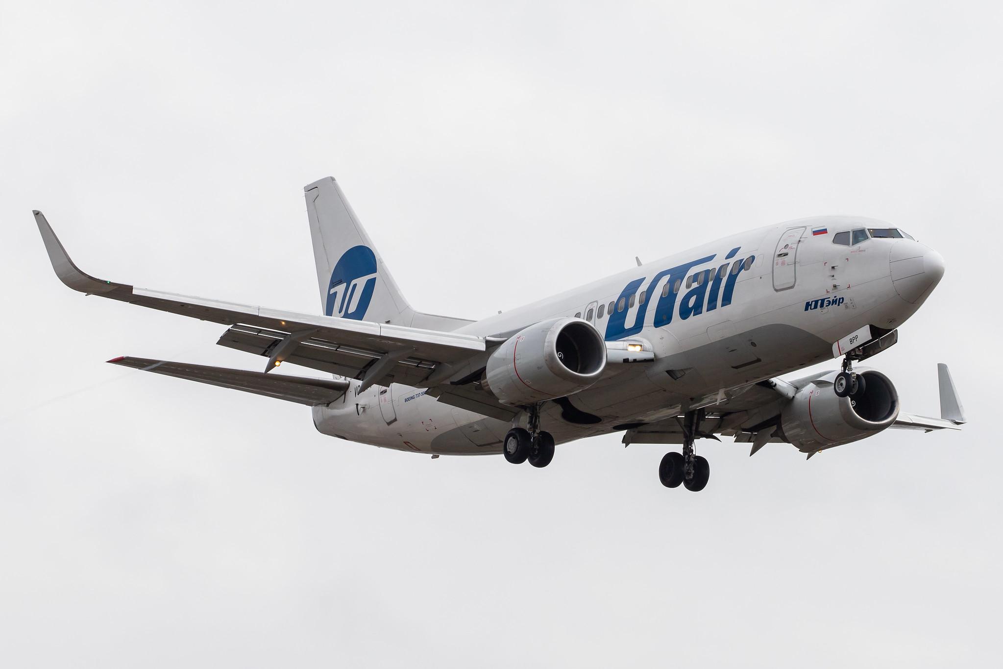 Flughafen Berlin Tegel (TXL): UTair (UT / UTA) |  Boeing 737-524 B735 | VQ-BPP | MSN 28906