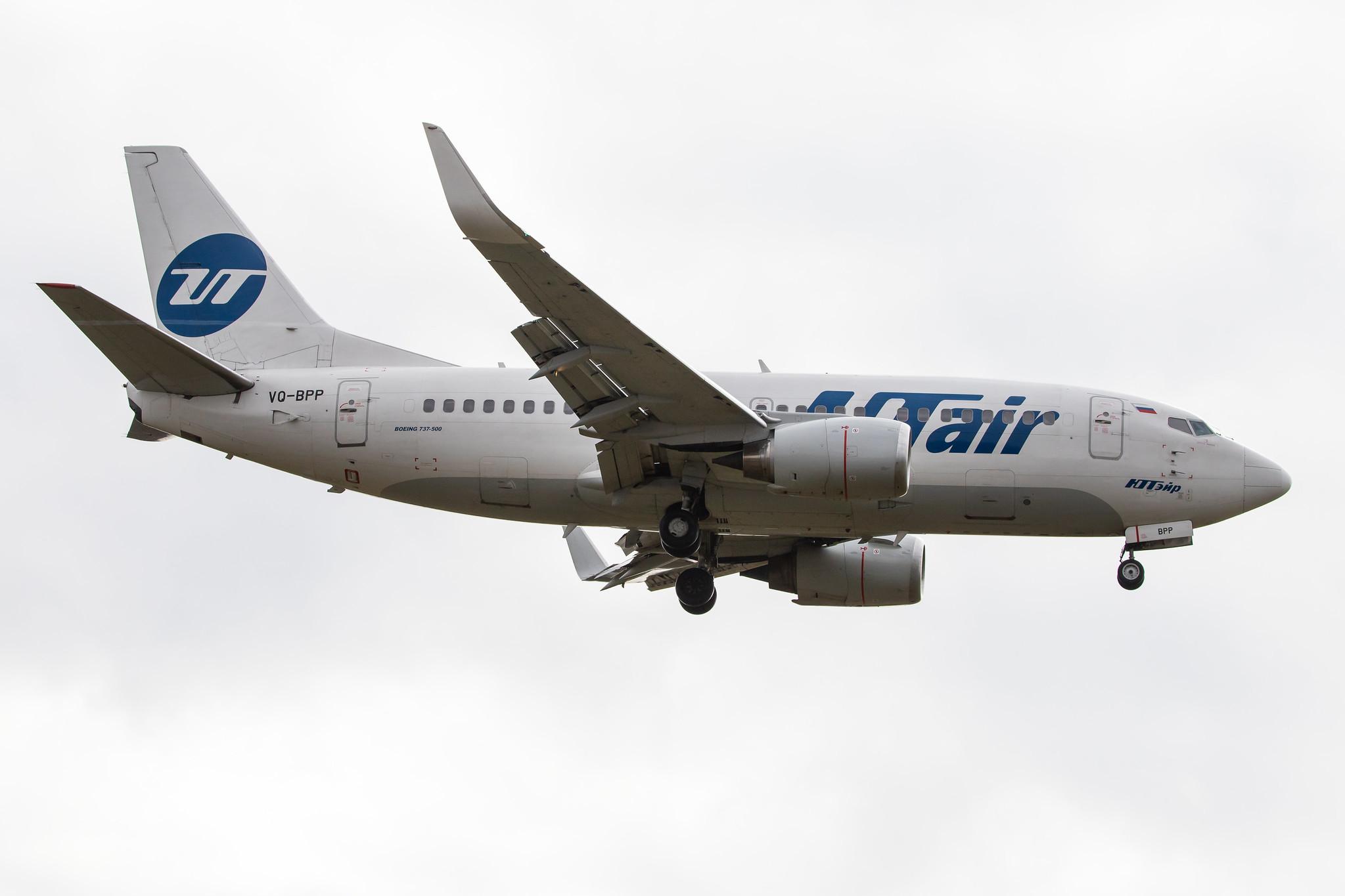 Flughafen Berlin Tegel (TXL): UTair (UT / UTA) |  Boeing 737-524 B735 | VQ-BPP | MSN 28906