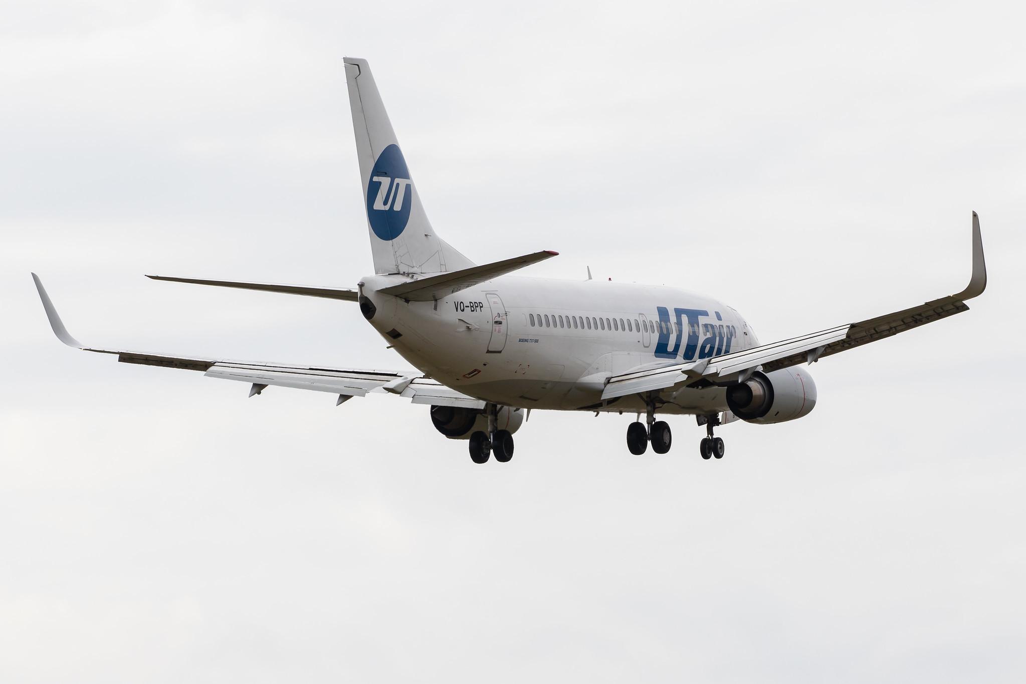 Flughafen Berlin Tegel (TXL): UTair (UT / UTA) |  Boeing 737-524 B735 | VQ-BPP | MSN 28906