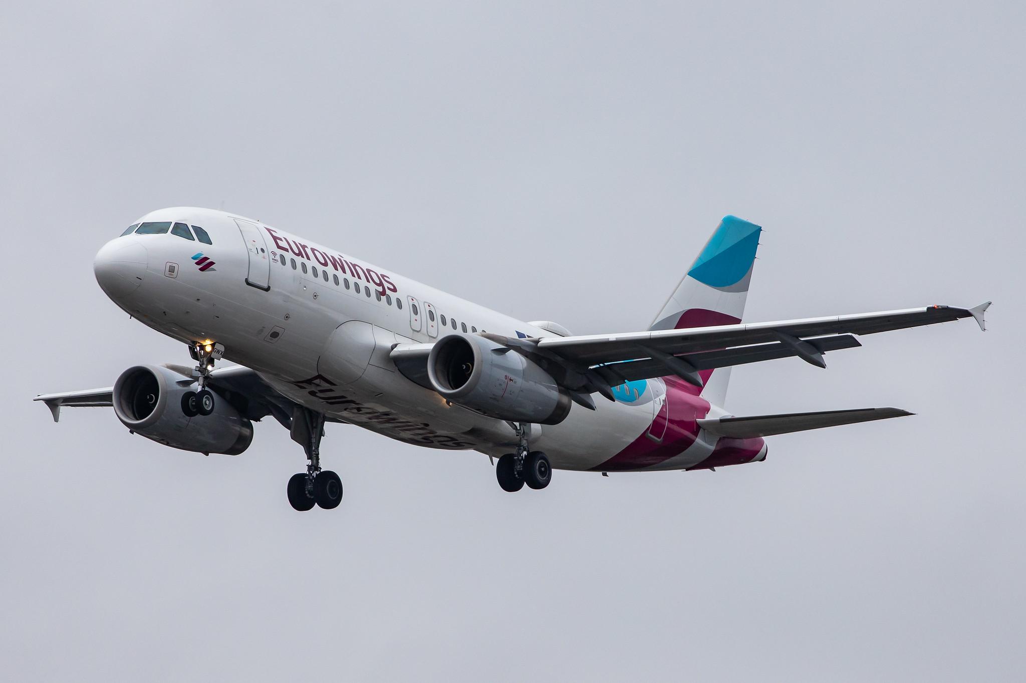 Flughafen Berlin Tegel (TXL): Eurowings (EW / EWG) |  Airbus A319-132 A319 | D-AGWX | MSN 5569