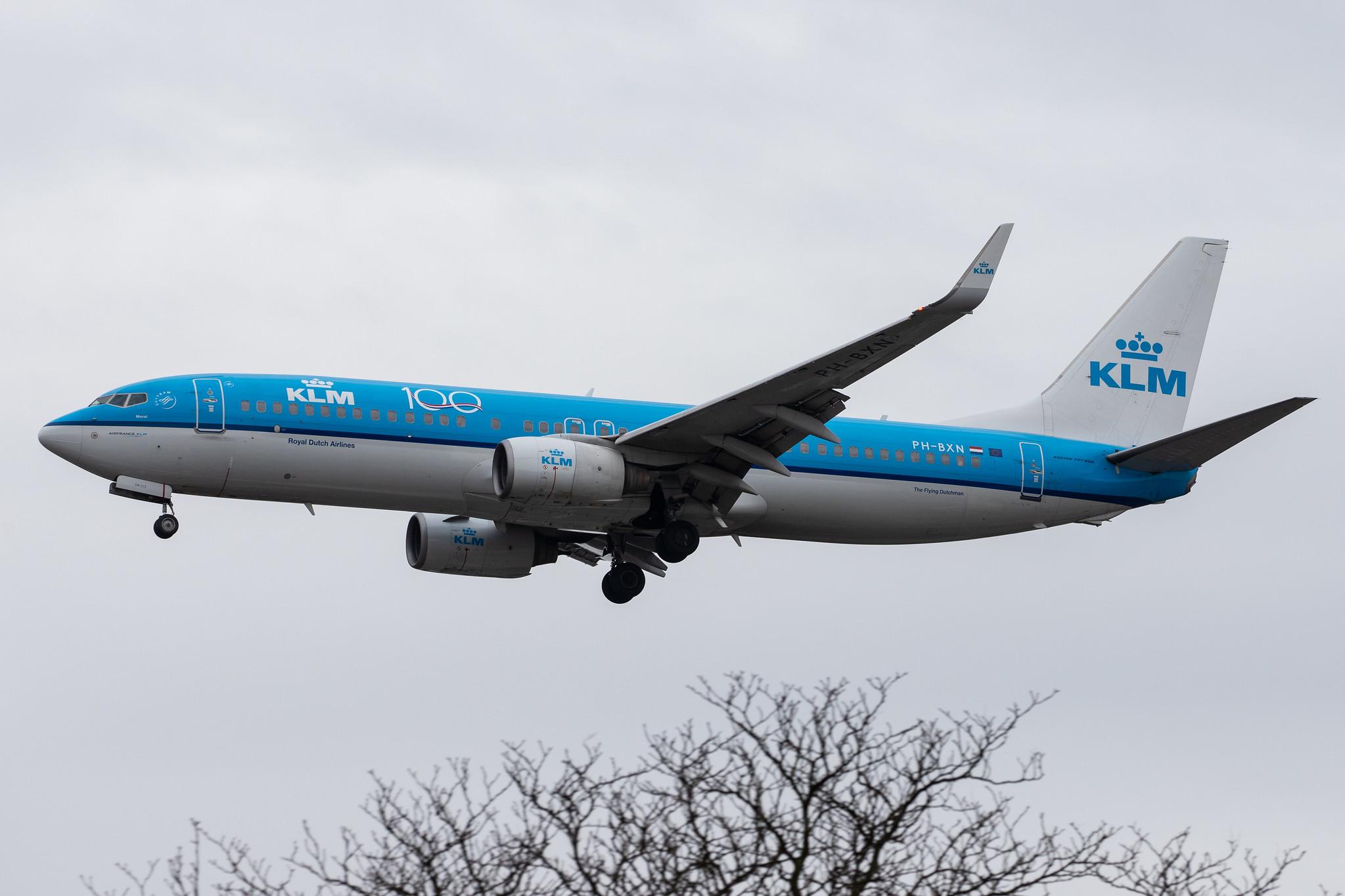 Flughafen Berlin Tegel (TXL): KLM (KL / KLM) |  Boeing 737-8K2 B738 | PH-BXN | MSN 30356