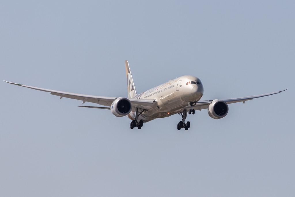 Frankfurt Airport: Etihad Airways (EY / ETD) |  Livery: Special Olympics 2019 Livery |  Boeing 787-9 Dreamliner B789 | A6-BLG | MSN 39652