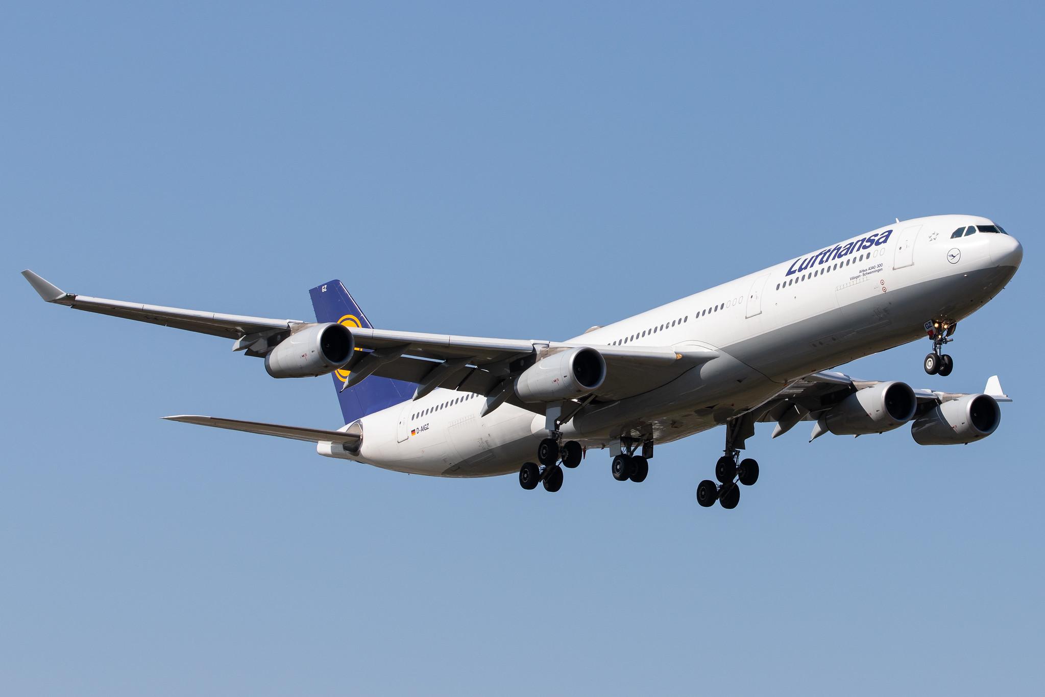 Frankfurt Airport: Lufthansa (LH / DLH) |  Airbus A340-313 A343 | D-AIGZ | MSN 0347