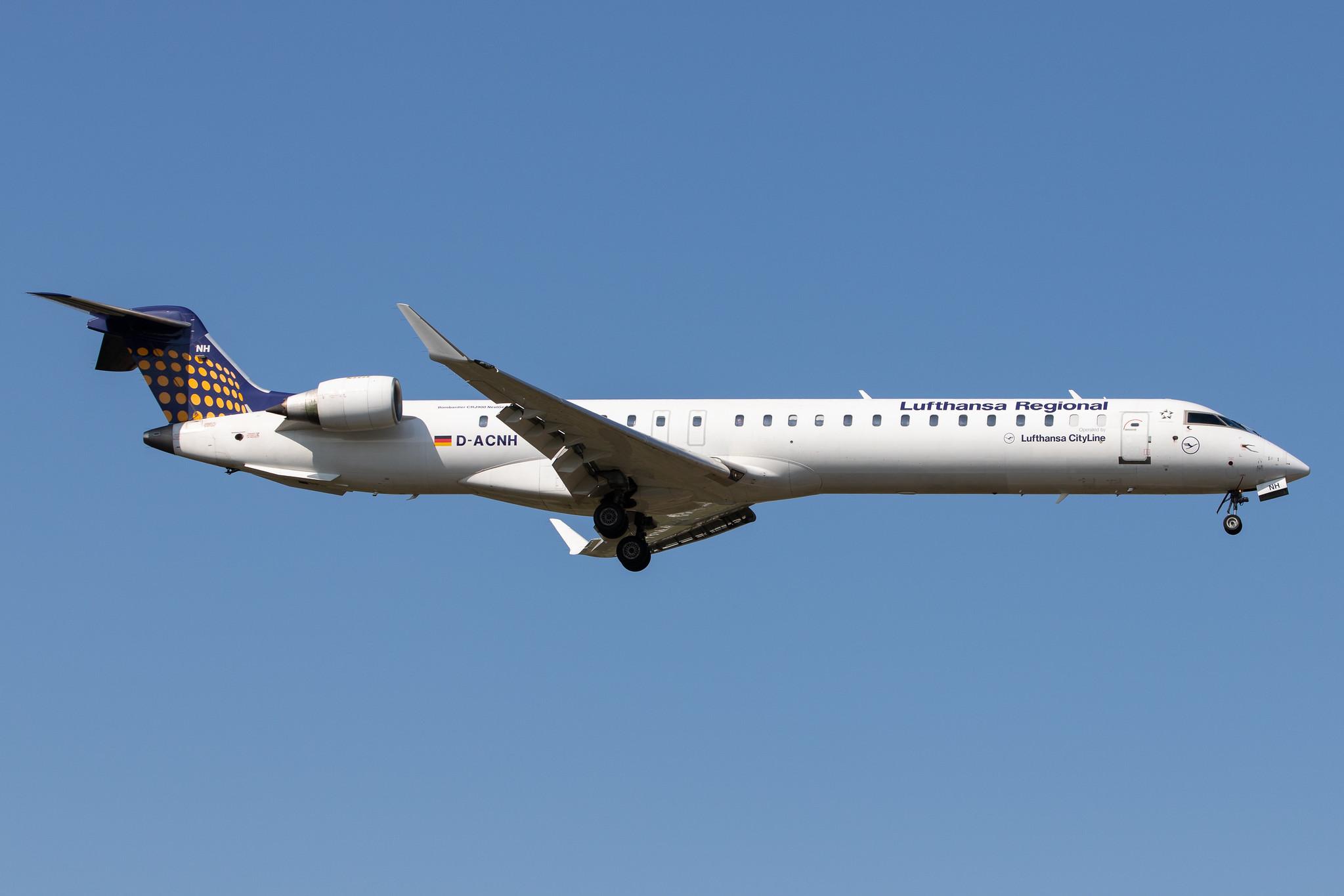 Frankfurt Airport: Lufthansa (LH / DLH) | Operator: Lufthansa CityLine |  Bombardier CRJ-900LR CRJ9 | D-ACNH | MSN 15247