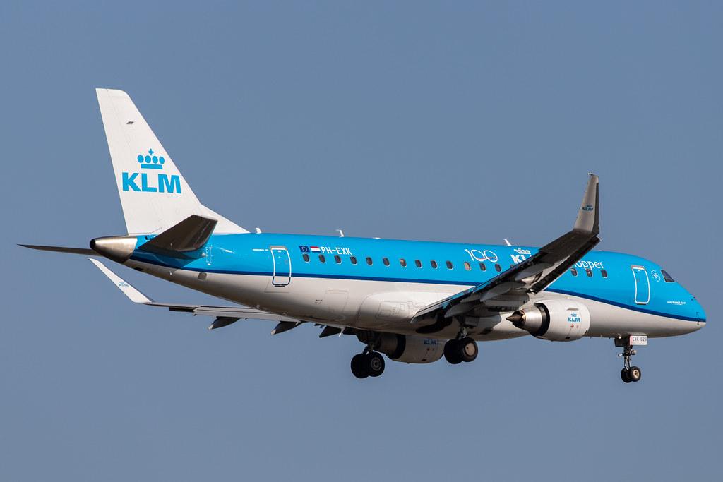 Frankfurt Airport: KLM (KL / KLM) | Operator: KLM Cityhopper |  Embraer E175STD E75S | PH-EXK | MSN 17000629