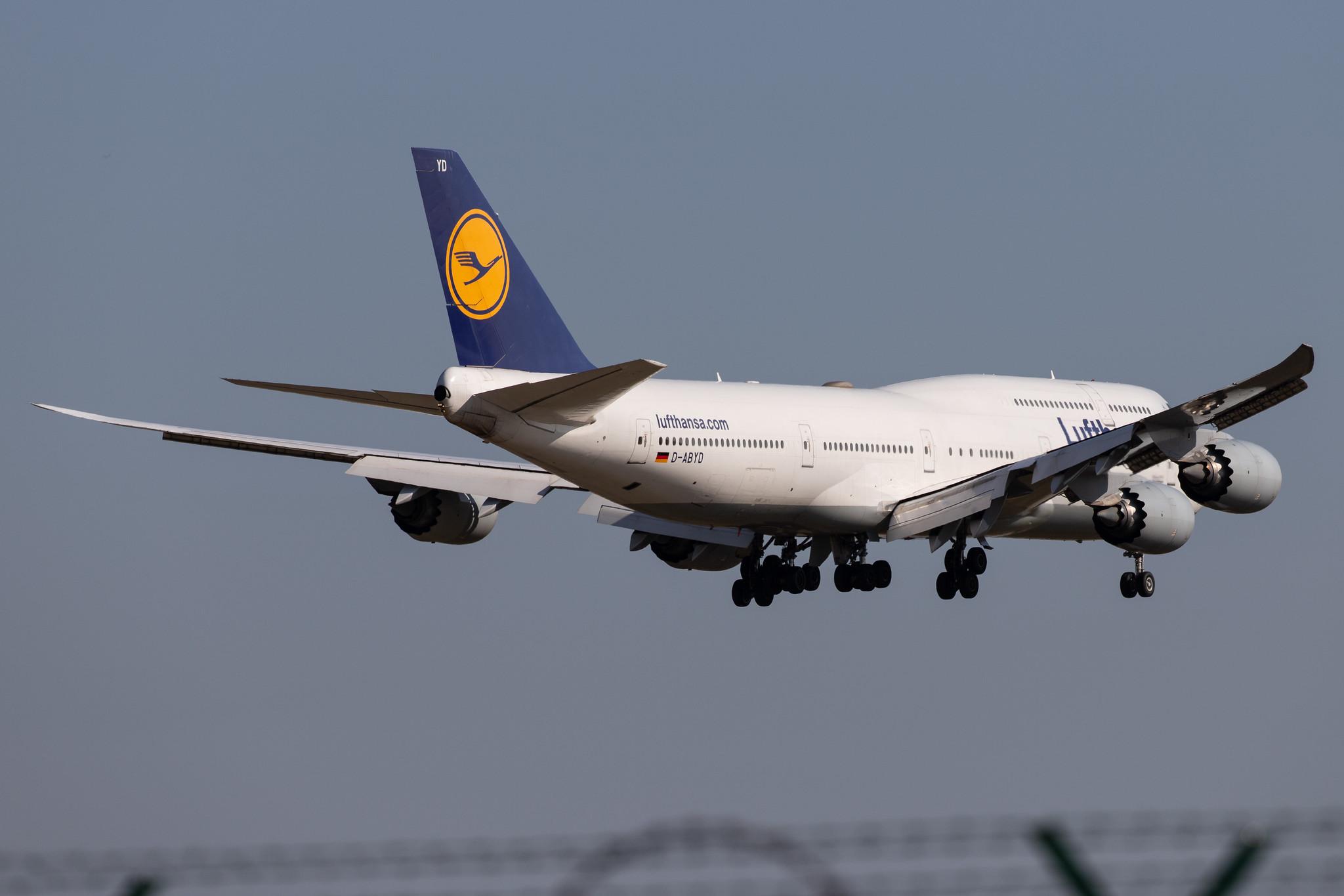 Frankfurt Airport: Lufthansa (LH / DLH) |  Boeing 747-830 B748 | D-ABYD | MSN 37829