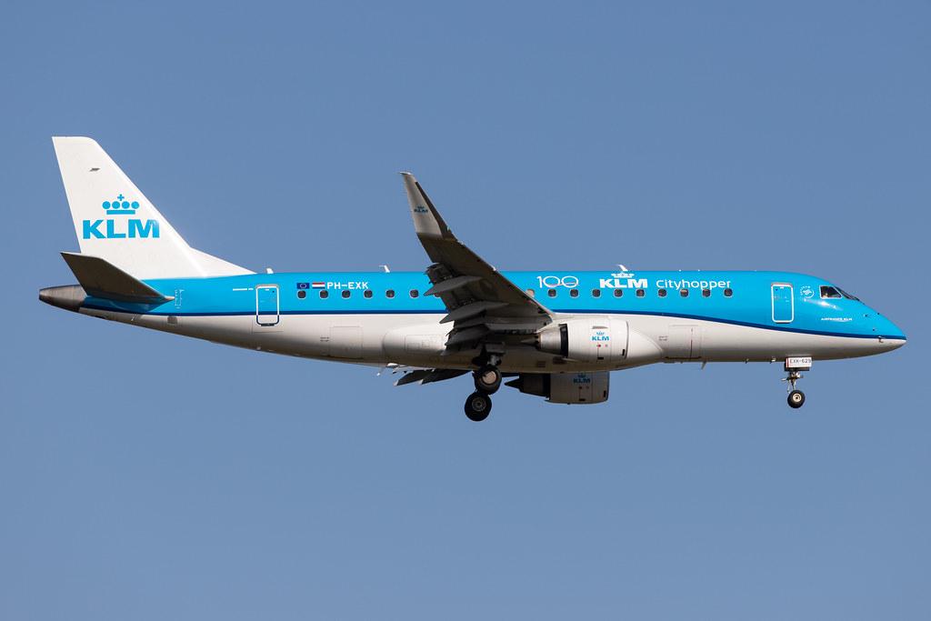 Frankfurt Airport: KLM (KL / KLM) | Operator: KLM Cityhopper |  Embraer E175STD E75S | PH-EXK | MSN 17000629