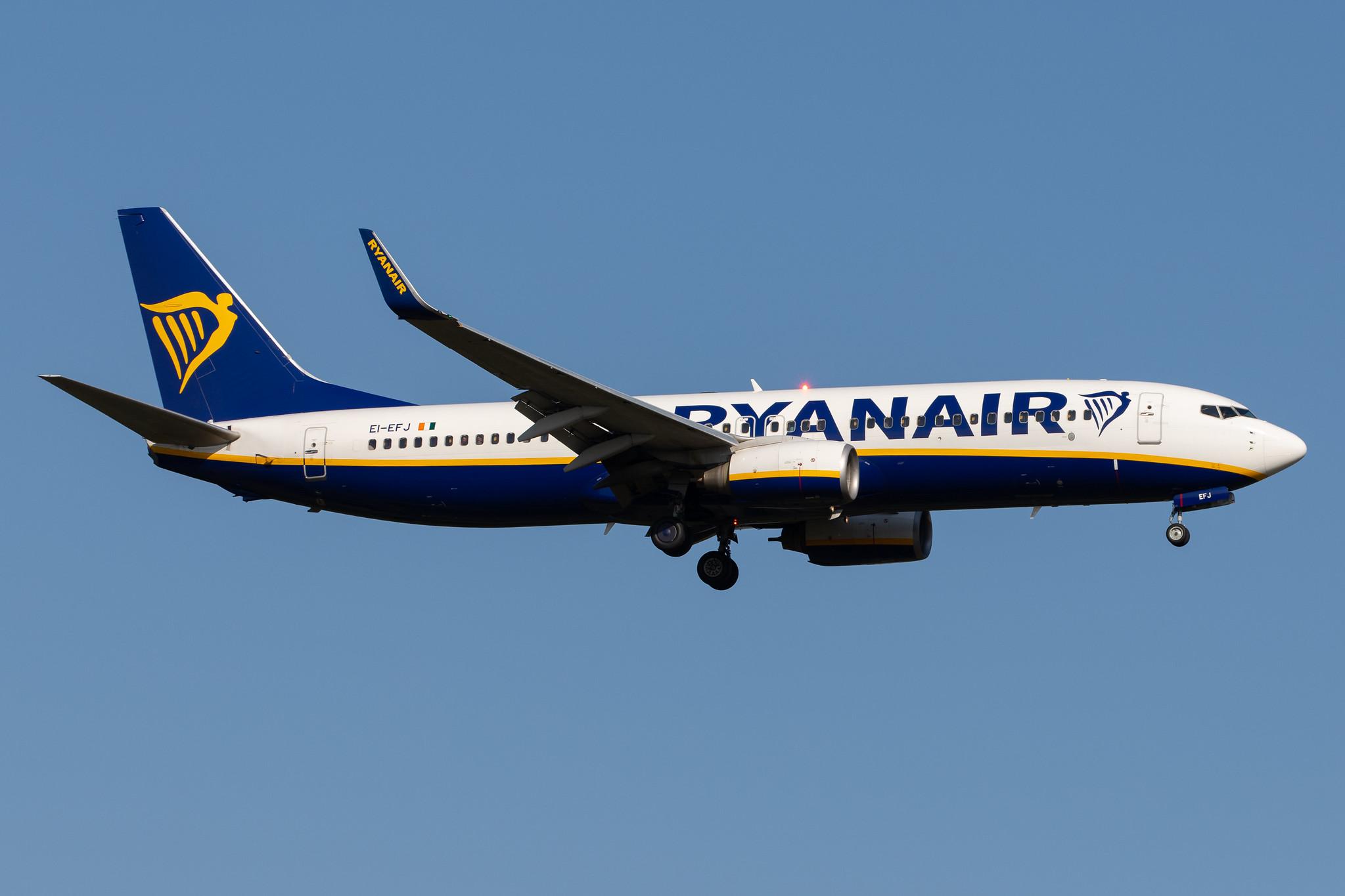 Frankfurt Airport: Ryanair (FR / RYR) |  Boeing 737-8AS B738 | EI-EFJ | MSN 37536