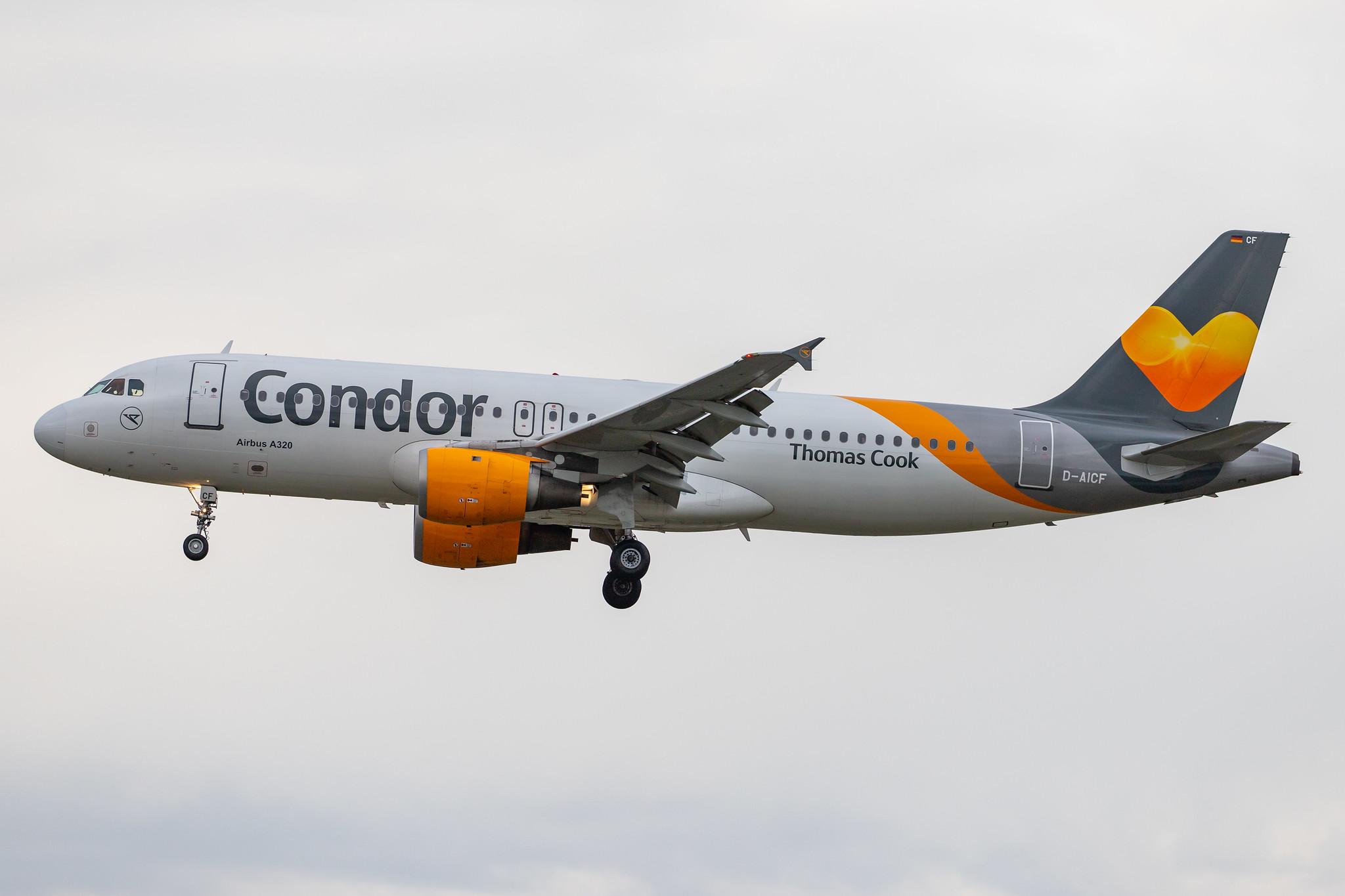 Frankfurt Airport: Condor (DE / CFG) |  Airbus A320-212 A320 | D-AICF | MSN 0905