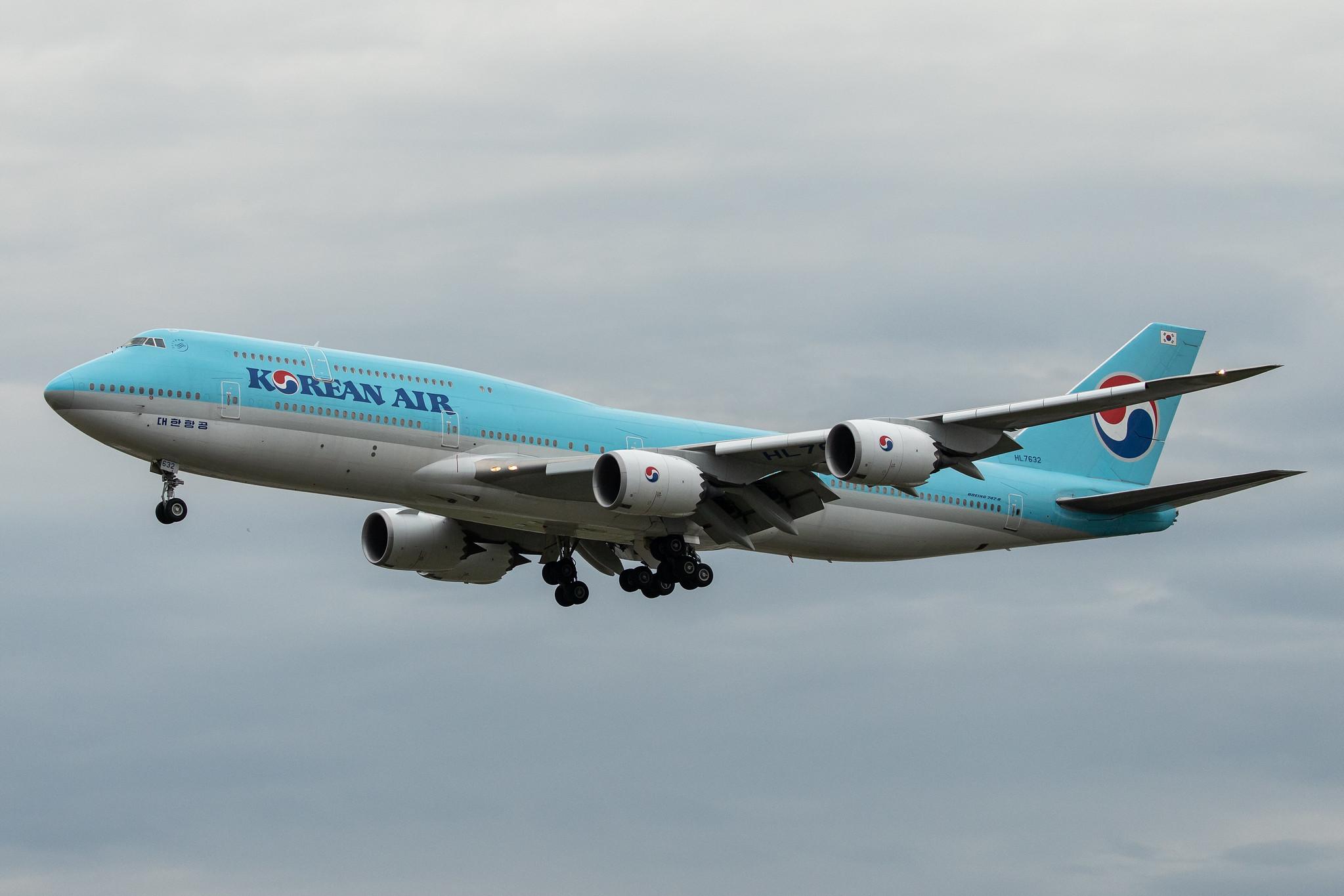 Frankfurt Airport: Korean Air (KE / KAL) |  Boeing 747-8B5 B748 | HL7632 | MSN 40907