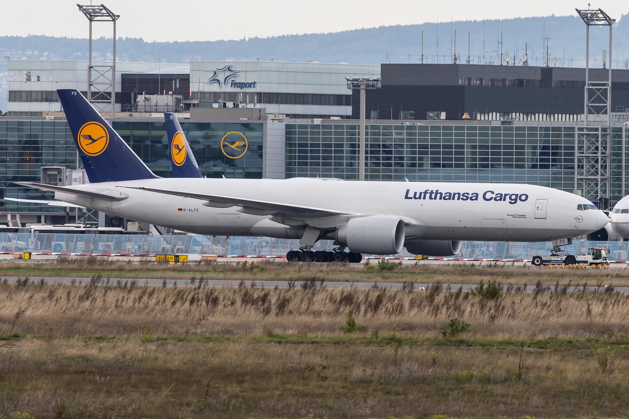 Frankfurt Airport: Lufthansa Cargo (/ GEC) |  Boeing 777-FBT B77L | D-ALFE | MSN 41678
