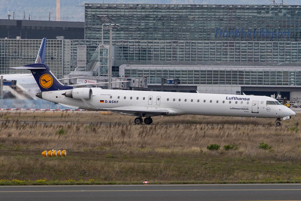 Frankfurt Airport: Lufthansa (LH / DLH) | Operator: Lufthansa CityLine |  Bombardier CRJ-900LR CRJ9 | D-ACKF | MSN 15083
