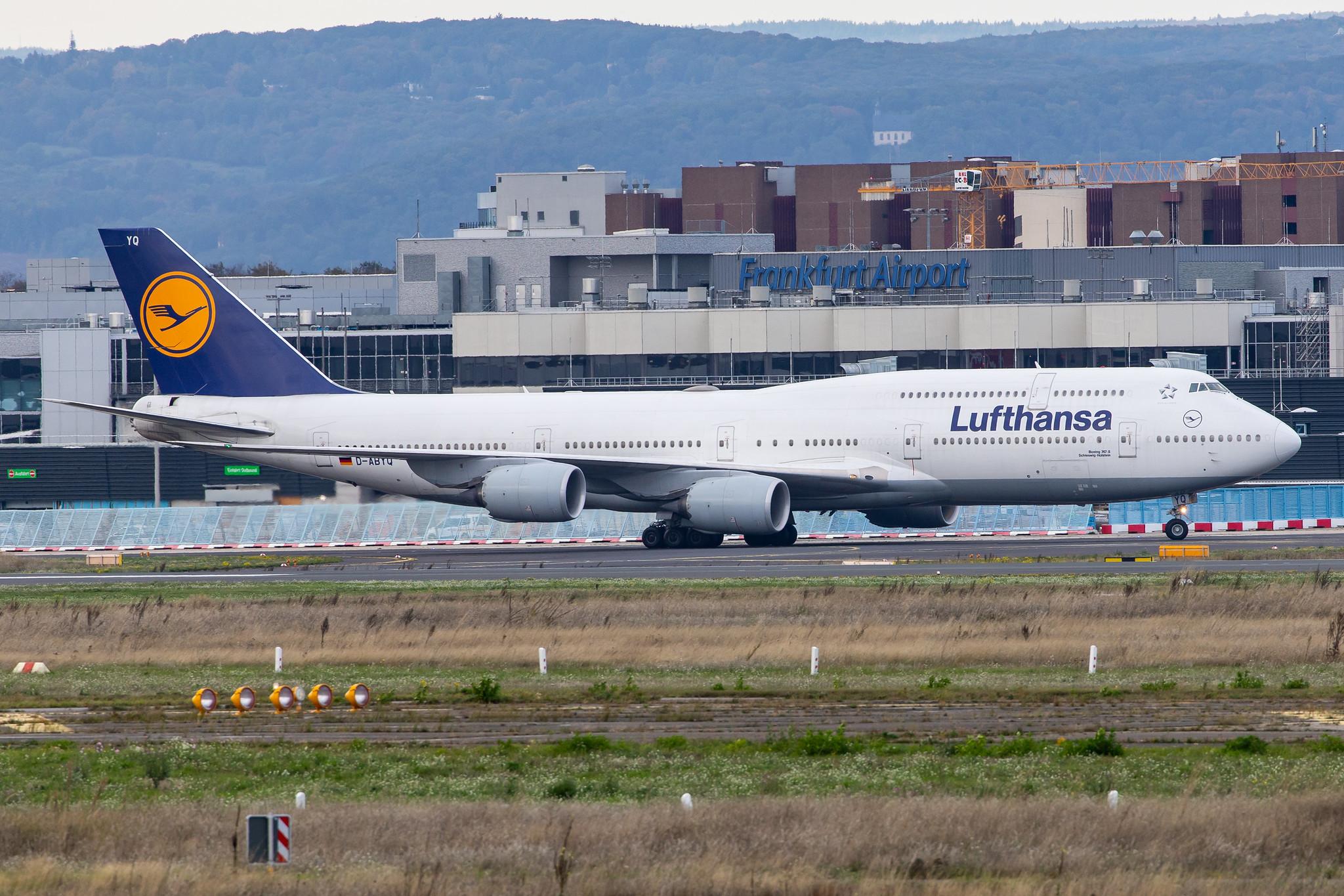 Frankfurt Airport: Lufthansa (LH / DLH) |  Boeing 747-830 B748 | D-ABYQ | MSN 37840
