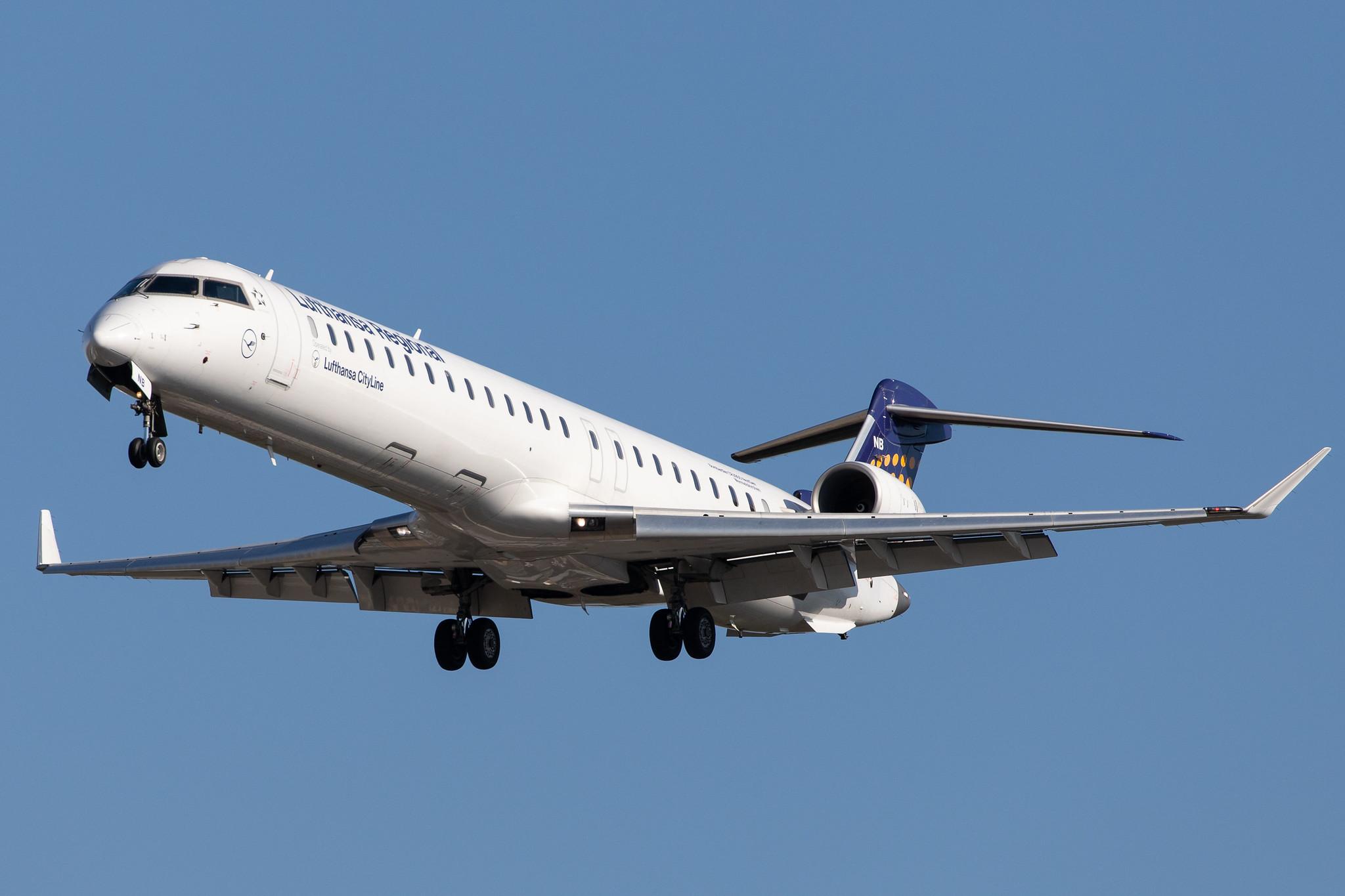 Frankfurt Airport: Lufthansa (LH / DLH) | Operator: Lufthansa CityLine |  Bombardier CRJ-900LR CRJ9 | D-ACNB | MSN 15230