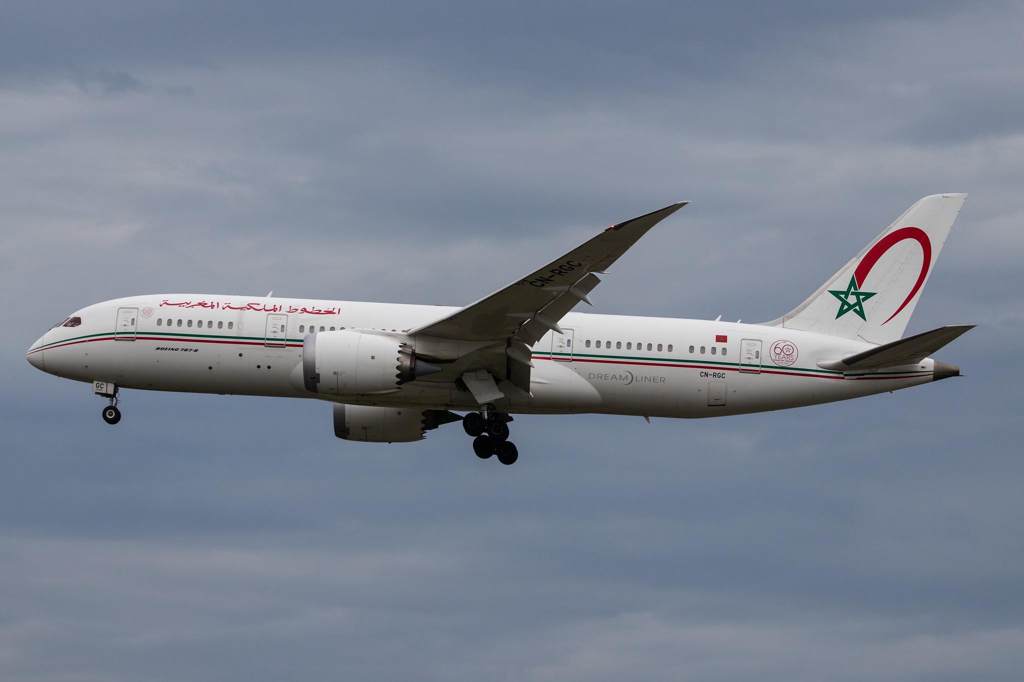 Frankfurt Airport: Royal Air Maroc (AT / RAM) |  Boeing 787-8 Dreamliner B788 | CN-RGC | MSN 43818