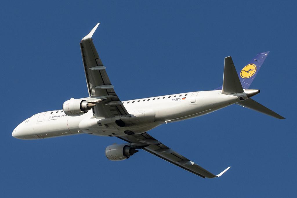 Hamburg Airport: Lufthansa (LH / DLH) | Operator: Lufthansa CityLine |  Embraer E190LR E190 | D-AECI | MSN 19000381