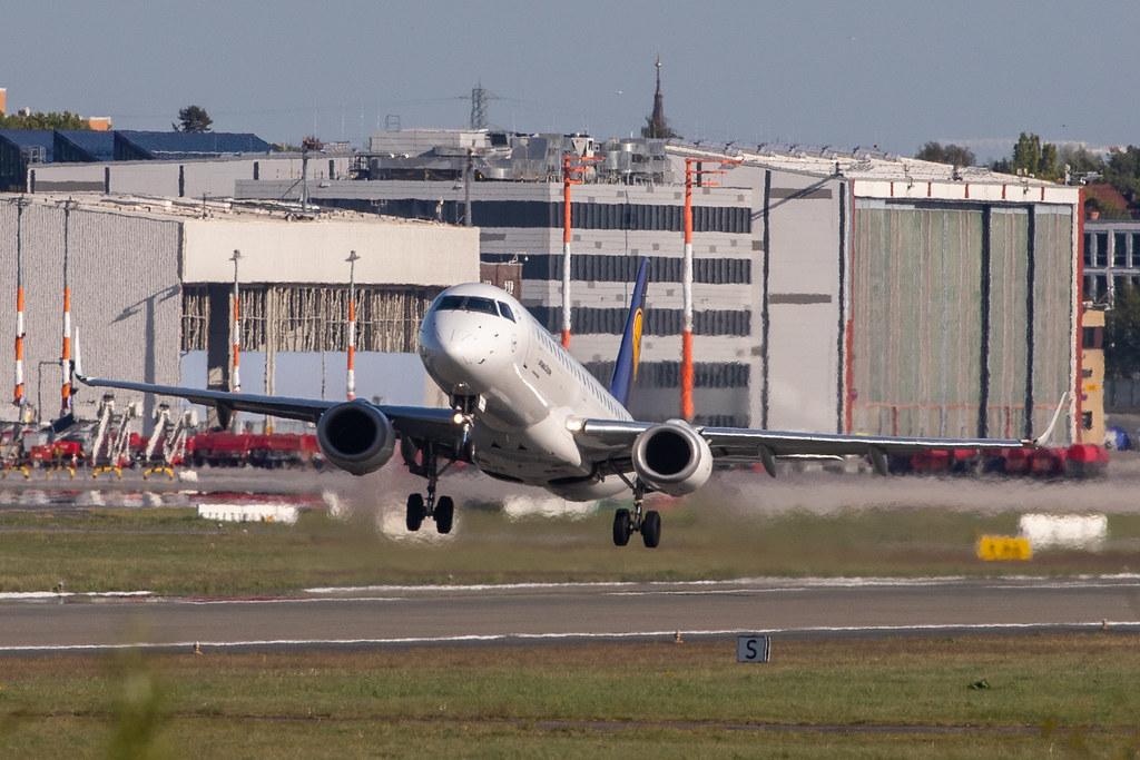 Hamburg Airport: Lufthansa (LH / DLH) | Operator: Lufthansa CityLine |  Embraer E190LR E190 | D-AECI | MSN 19000381