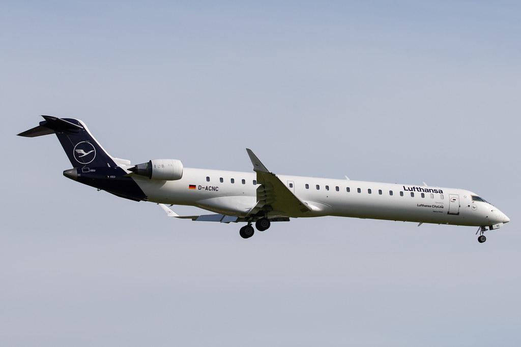 Hamburg Airport: Lufthansa (LH / DLH) | Operator: Lufthansa CityLine |  Bombardier CRJ-900LR CRJ9 | D-ACNC | MSN 15236