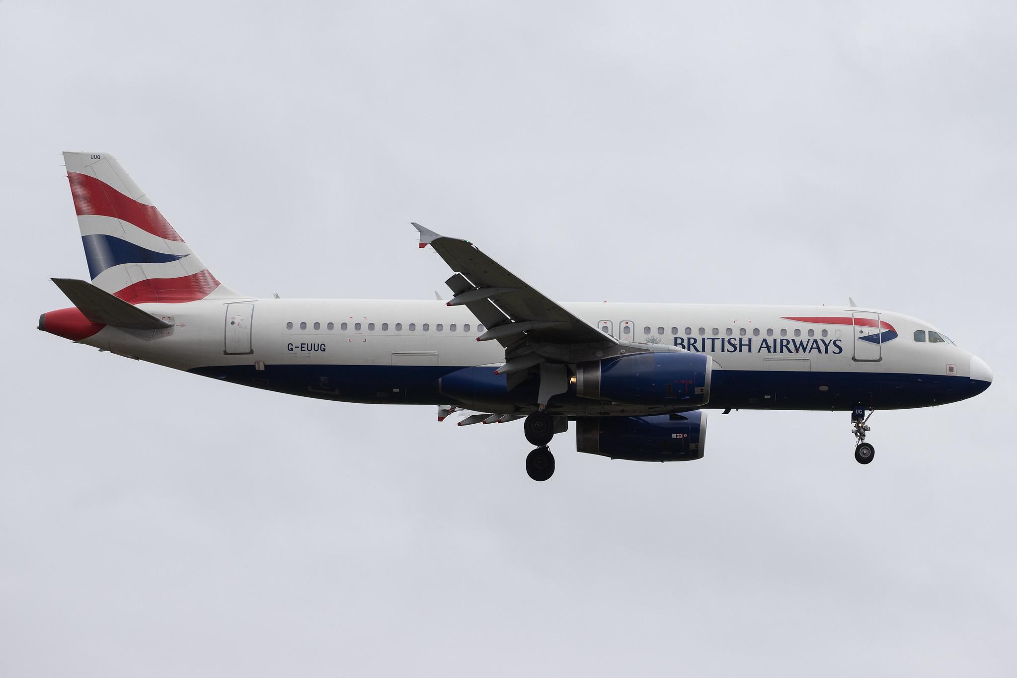 London Heathrow Airport: British Airways (BA / BAW) |  Airbus A320-232 A320 | G-EUUG | MSN 1812