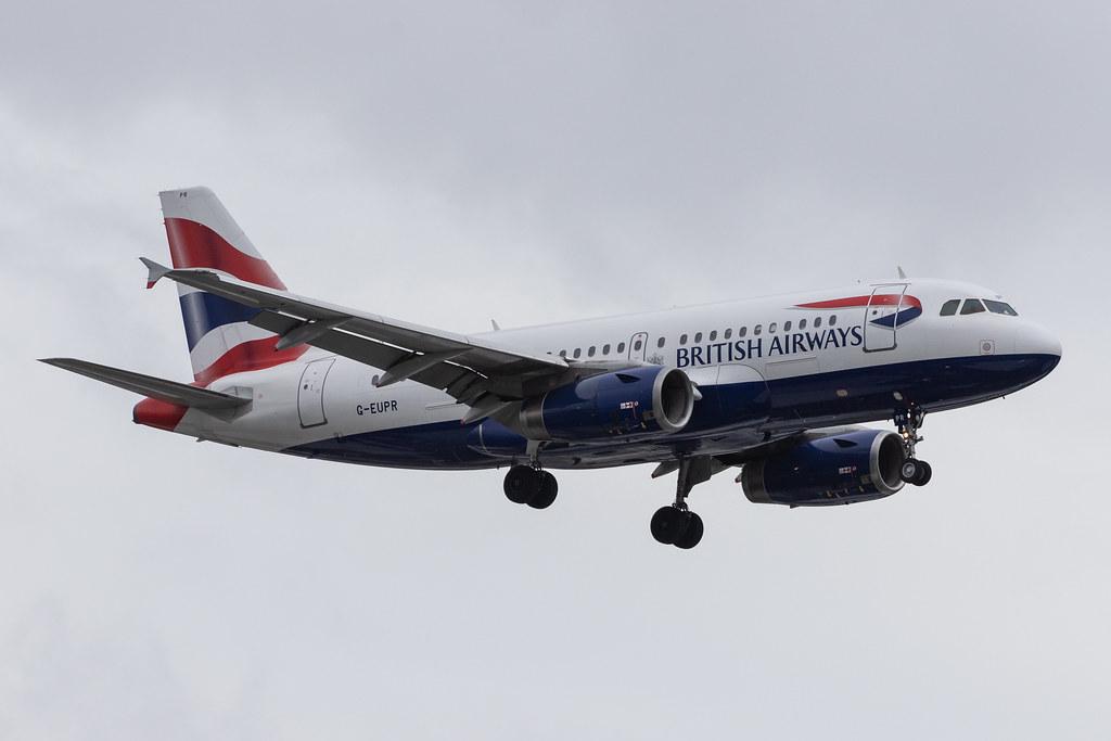 London Heathrow Airport: British Airways (BA / BAW) |  Airbus A319-131 A319 | G-EUPR | MSN 1329