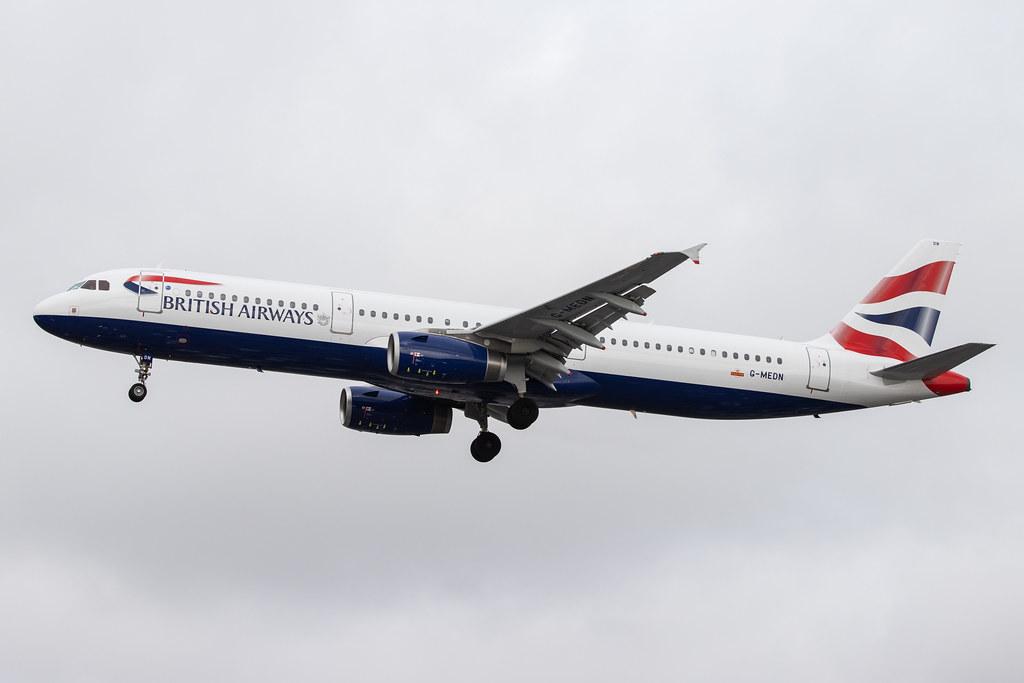 London Heathrow Airport: British Airways (BA / BAW) |  Airbus A321-231 A321 | G-MEDN | MSN 3512