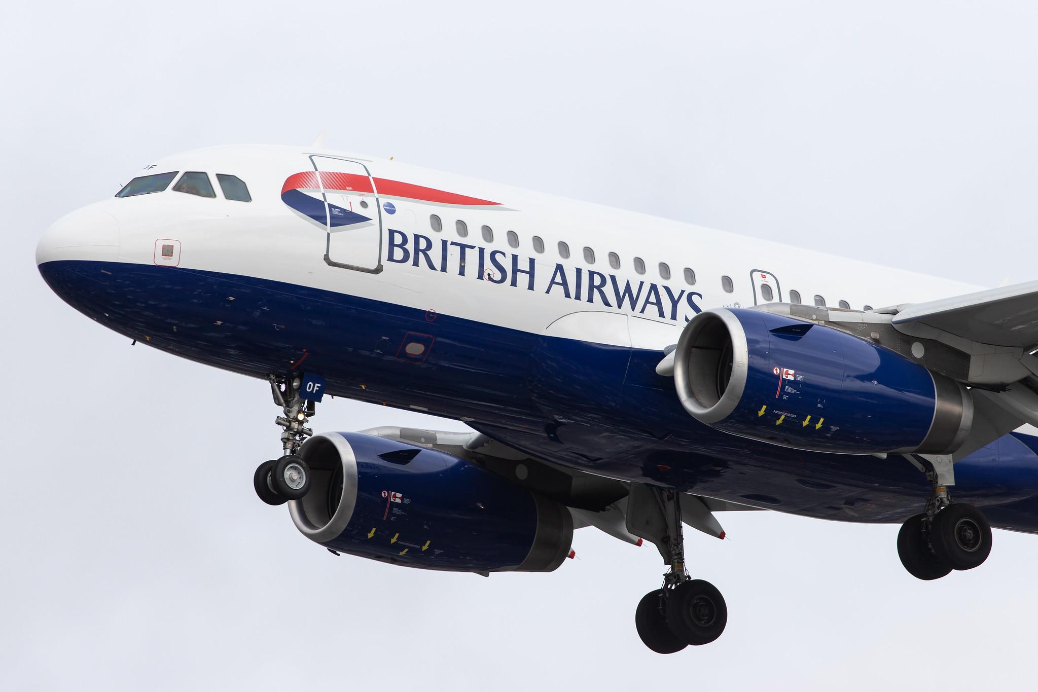 London Heathrow Airport: British Airways (BA / BAW) |  Airbus A319-131 A319 | G-EUOF | MSN 1590