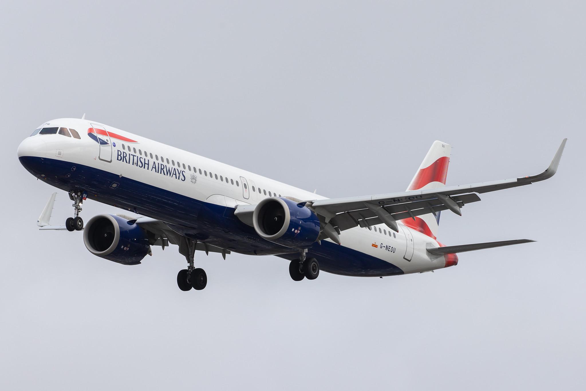 London Heathrow Airport: British Airways (BA / BAW) |  Airbus A321-251NX A21N | G-NEOU | MSN 8804