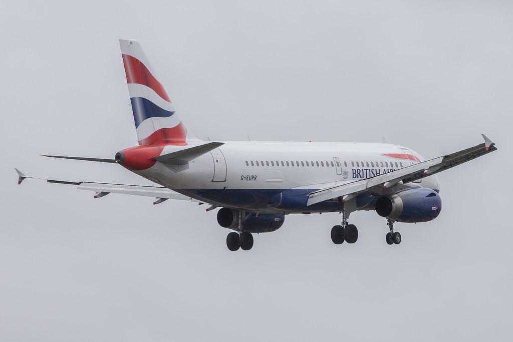 London Heathrow Airport: British Airways (BA / BAW) |  Airbus A319-131 A319 | G-EUPR | MSN 1329