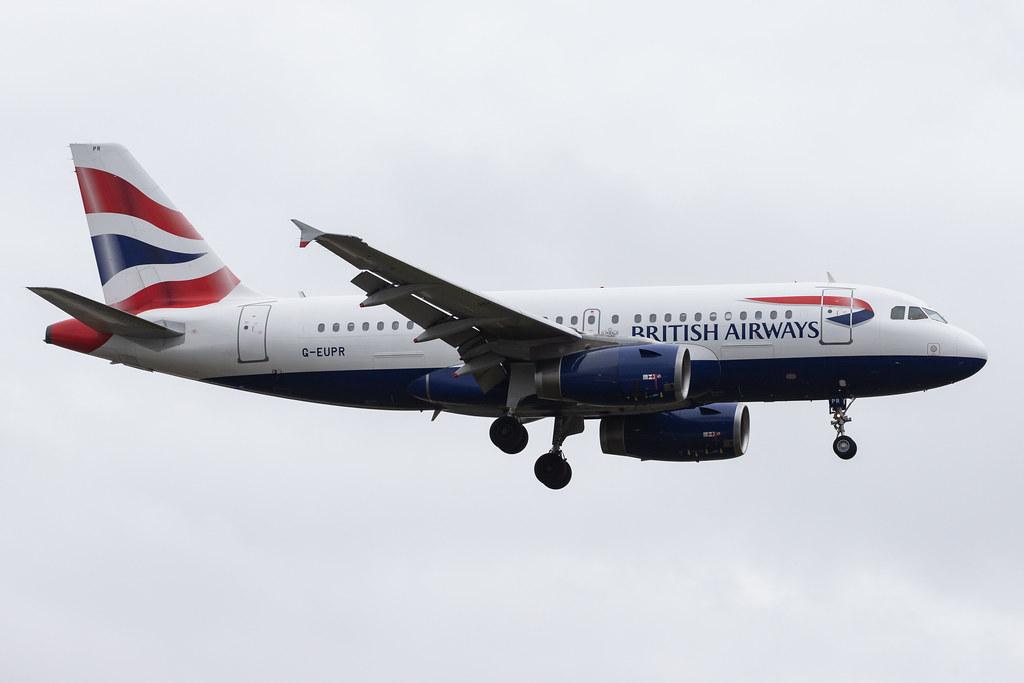 London Heathrow Airport: British Airways (BA / BAW) |  Airbus A319-131 A319 | G-EUPR | MSN 1329