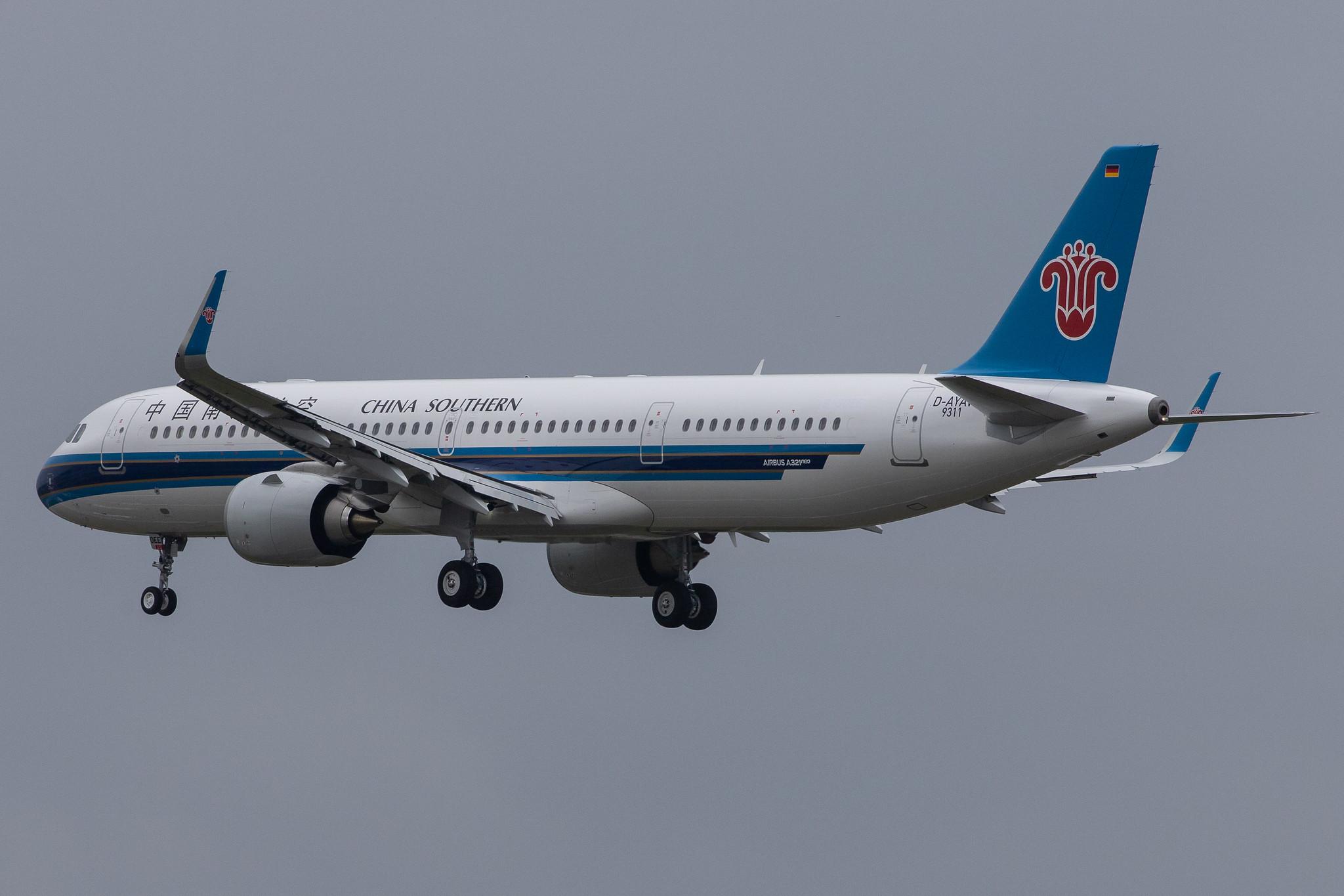 Hamburg Airport: China Southern Airlines (CZ / CSN) | Airbus A321-253NX A21N | D-AYAW | MSN 9311