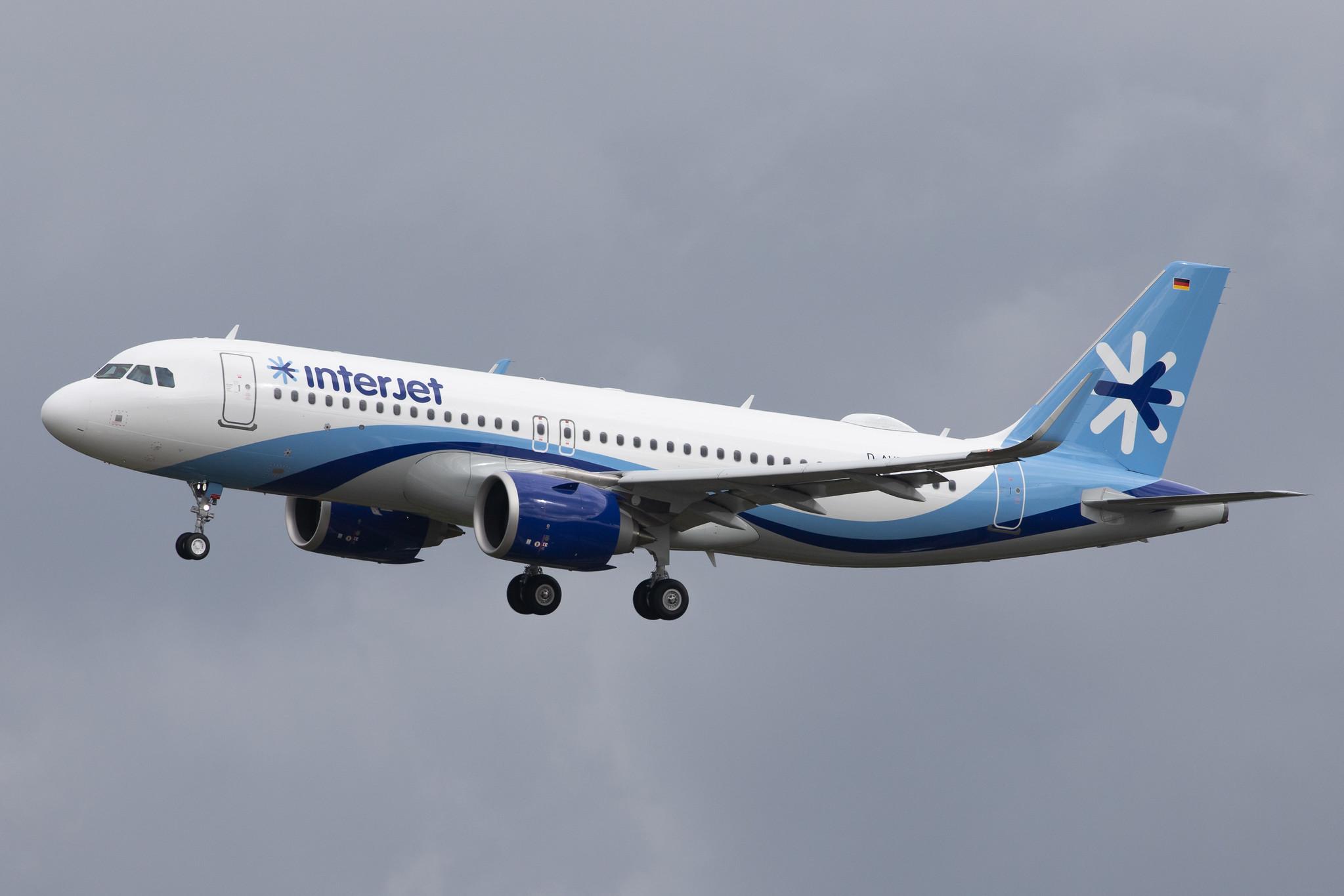 Hamburg Airport: Interjet (4O / AIJ) | Airbus A320-251N A20N | D-AUBT | MSN 9507