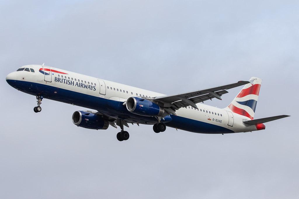 London Heathrow Airport: British Airways (BA / BAW) |  Airbus A321-231 A321 | G-EUXE | MSN 2323