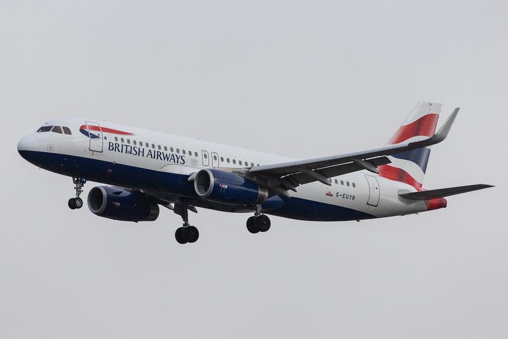 London Heathrow Airport: British Airways (BA / BAW) |  Airbus A320-232 A320 | G-EUYR | MSN 5856