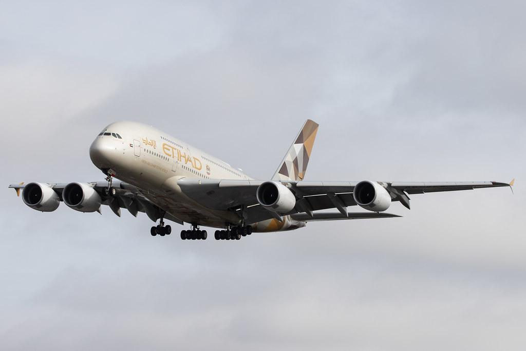 London Heathrow Airport: Etihad (EY / ETD) | Operator: Etihad Airways |  Airbus A380-861 A388 | A6-APA | MSN 166