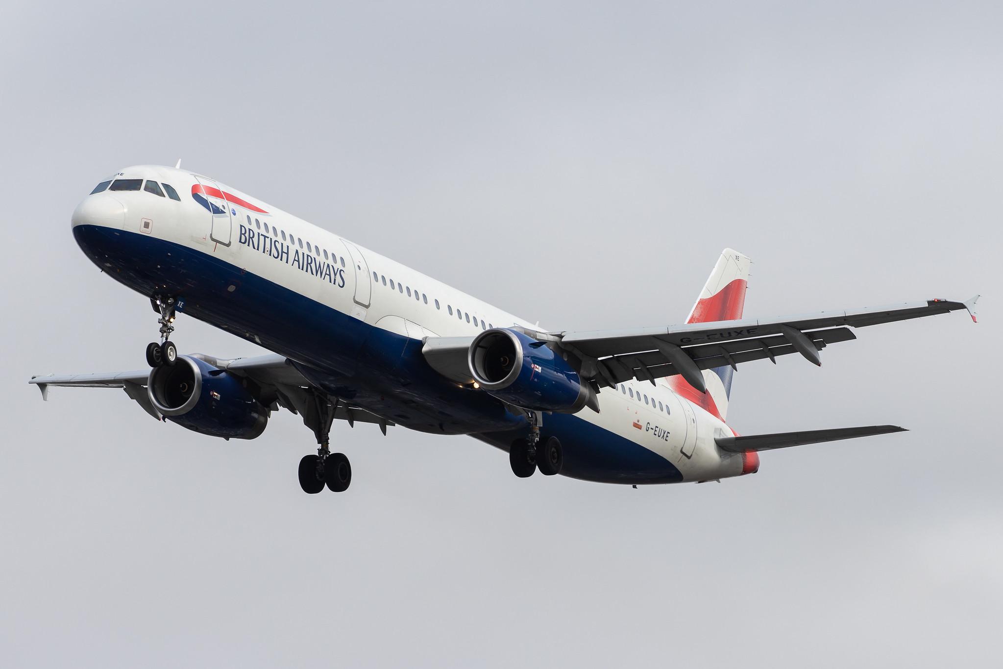 London Heathrow Airport: British Airways (BA / BAW) |  Airbus A321-231 A321 | G-EUXE | MSN 2323