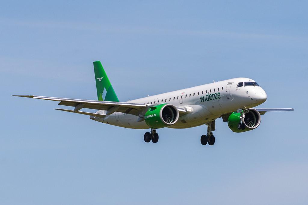 Hamburg Airport: Wideroe (WF / WIF) |  Embraer E190-E2 E290 | LN-WEC | MSN 19020011