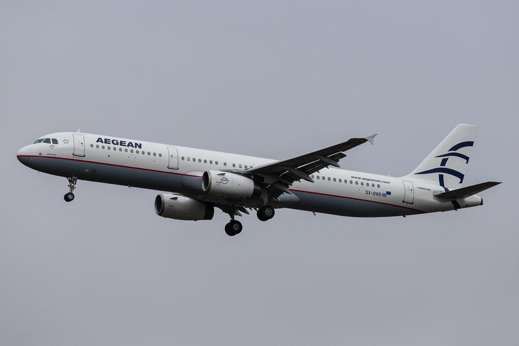 London Heathrow Airport: Aegean Airlines (A3 / AEE) |  Airbus A321-231 A321 | SX-DVO | MSN 3462