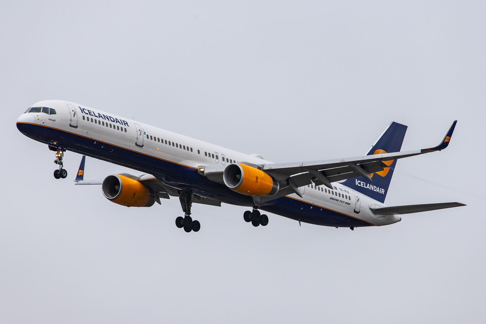 London Heathrow Airport: Icelandair (FI / ICE) |  Boeing 757-308 B753 | TF-FIX | MSN 29434