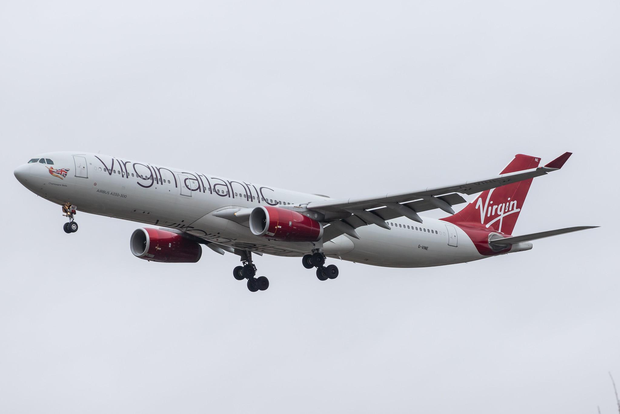 London Heathrow Airport: Virgin Atlantic (VS / VIR) |  Airbus A330-343 A333 | G-VINE | MSN 1231