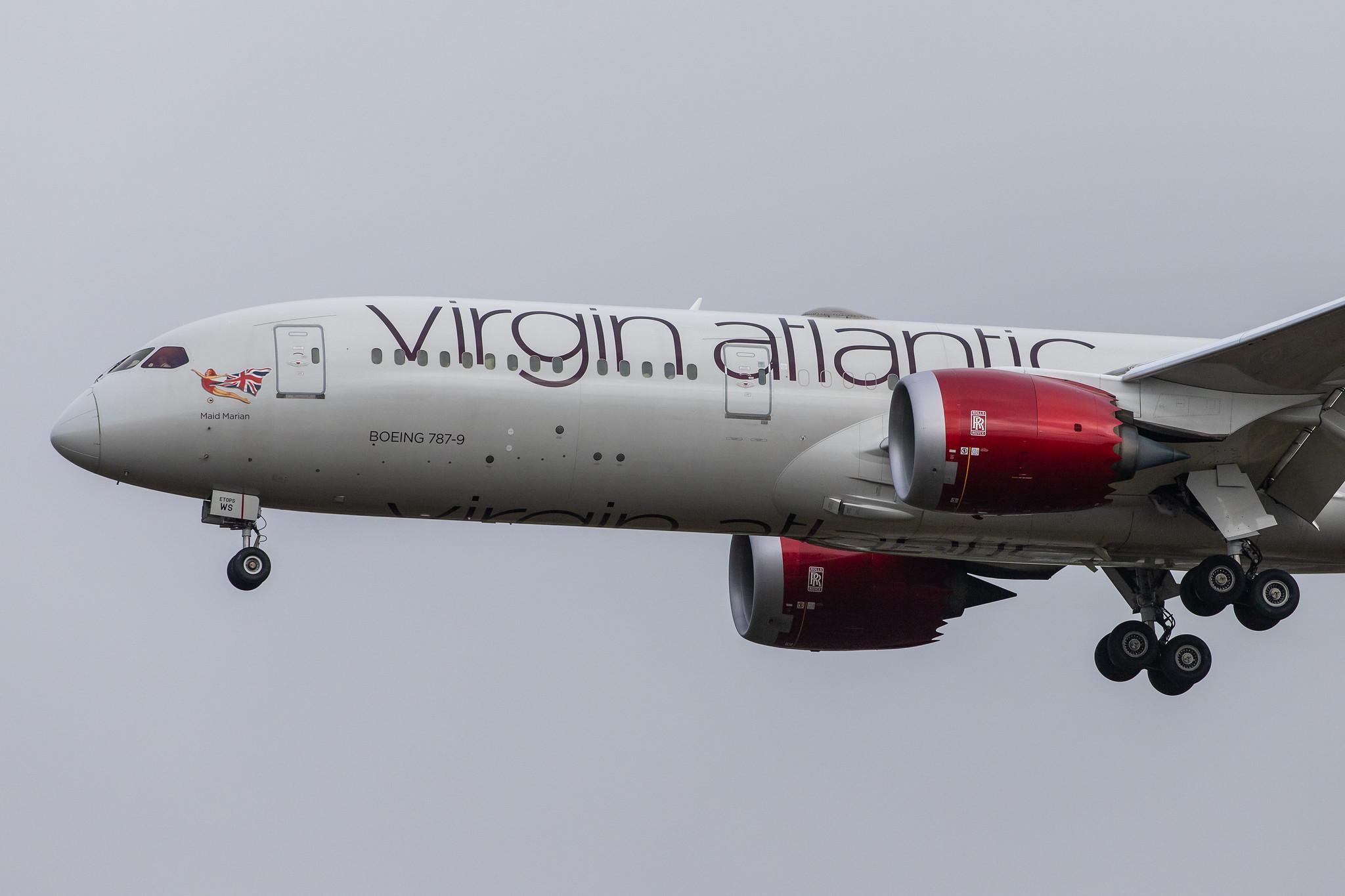 London Heathrow Airport: Virgin Atlantic (VS / VIR) |  Boeing 787-9 Dreamliner B789 | G-VOWS | MSN 37974