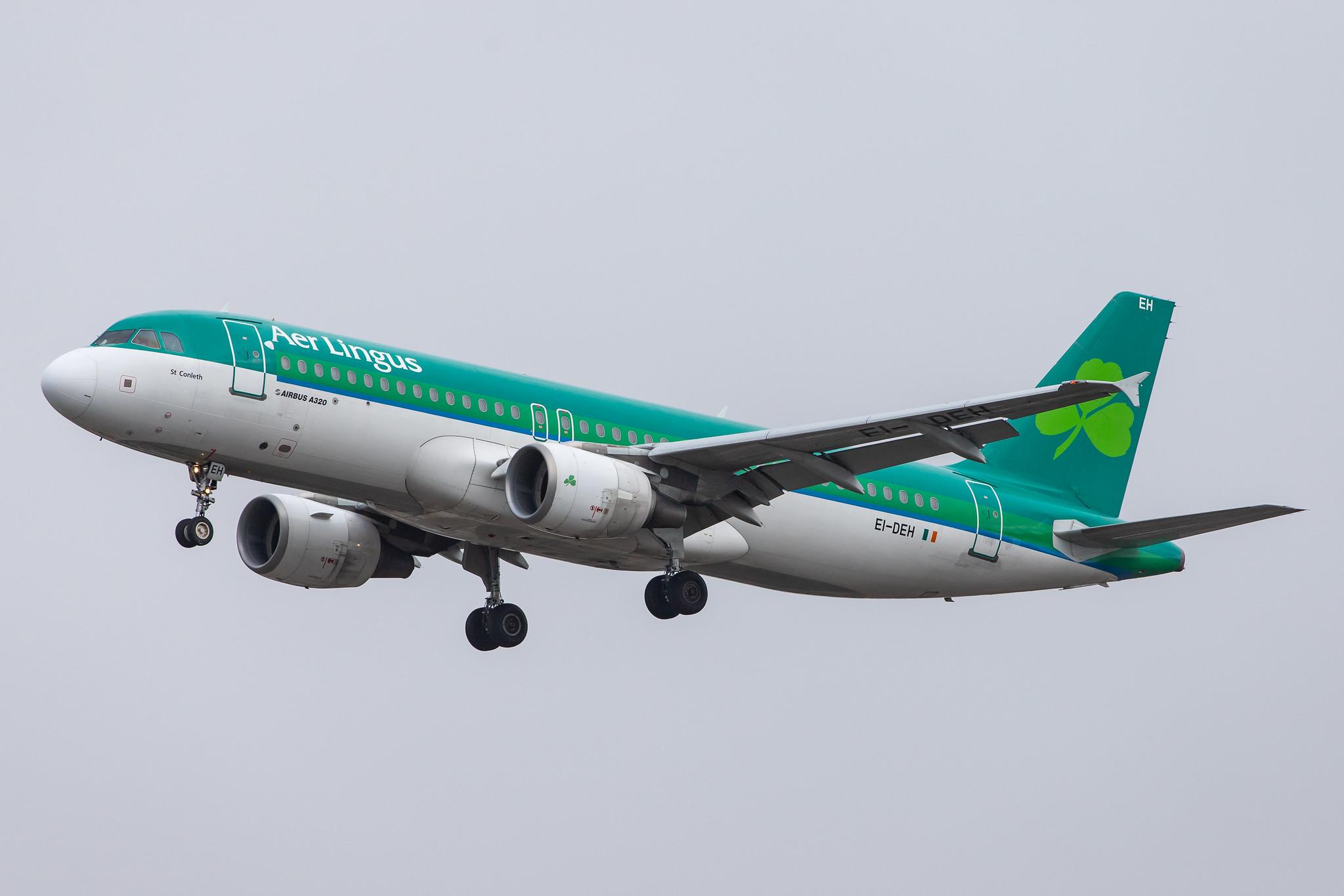 London Heathrow Airport: Aer Lingus (EI / EIN) |  Airbus A320-214 A320 | EI-DEH | MSN 2294