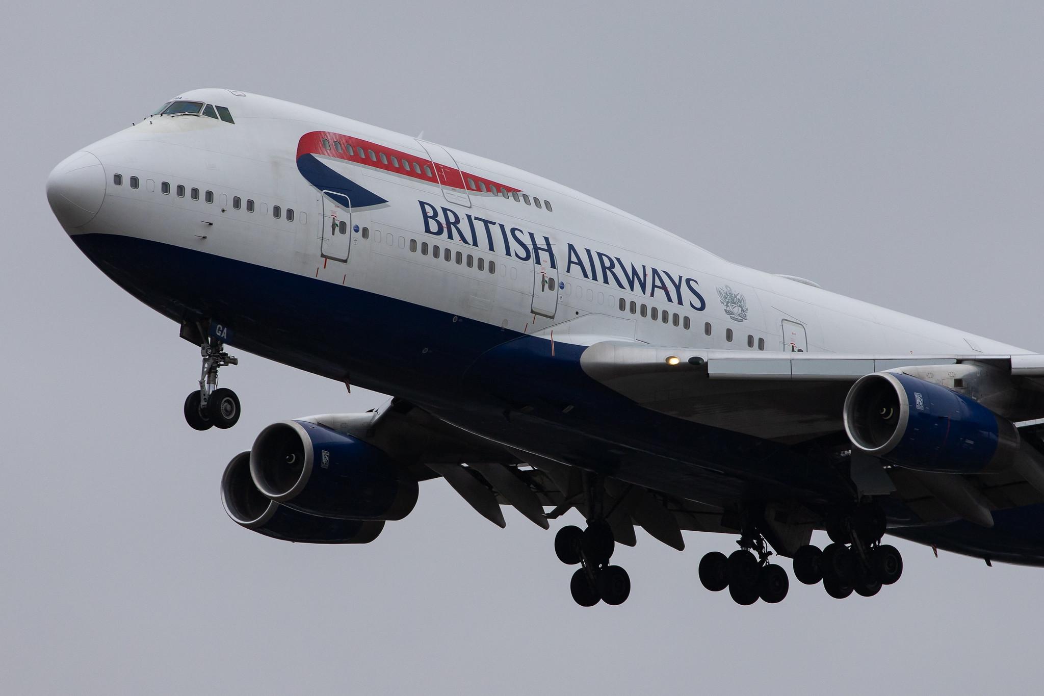 London Heathrow Airport: British Airways (BA / BAW) |  Boeing 747-436 B744 | G-BYGA | MSN 28855