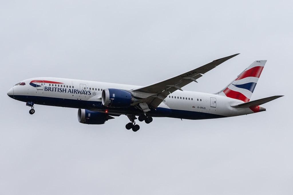 London Heathrow Airport: British Airways (BA / BAW) |  Boeing 787-8 Dreamliner B788 | G-ZBJG | MSN 38614