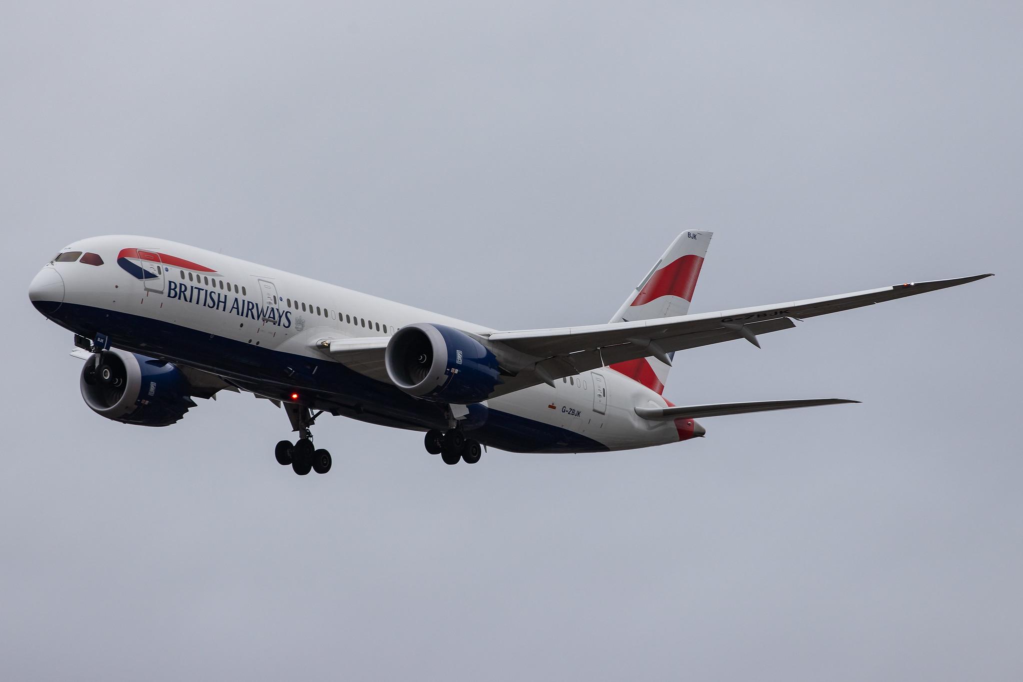 London Heathrow Airport: British Airways (BA / BAW) |  Boeing 787-8 Dreamliner B788 | G-ZBJK | MSN 60630