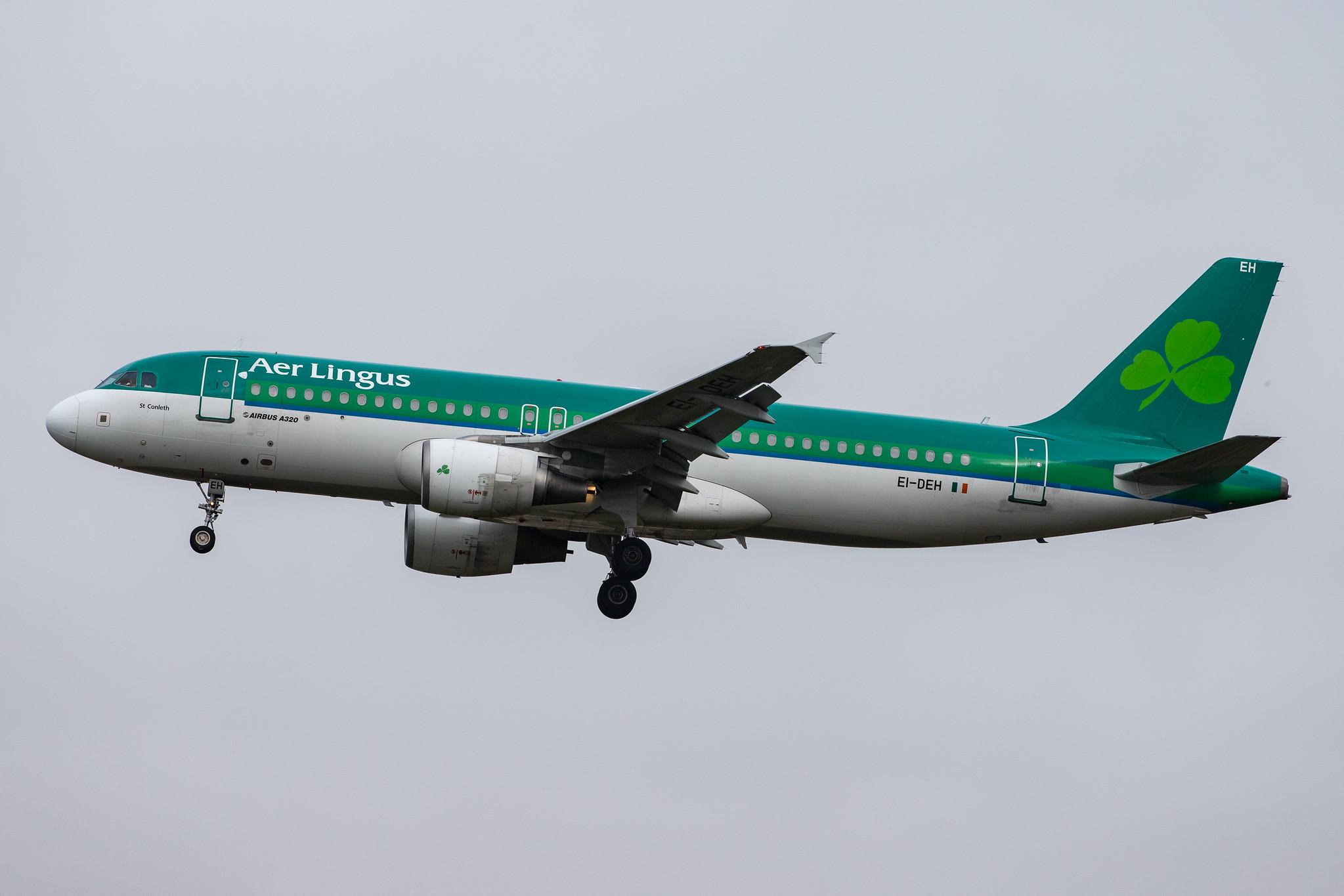 London Heathrow Airport: Aer Lingus (EI / EIN) |  Airbus A320-214 A320 | EI-DEH | MSN 2294