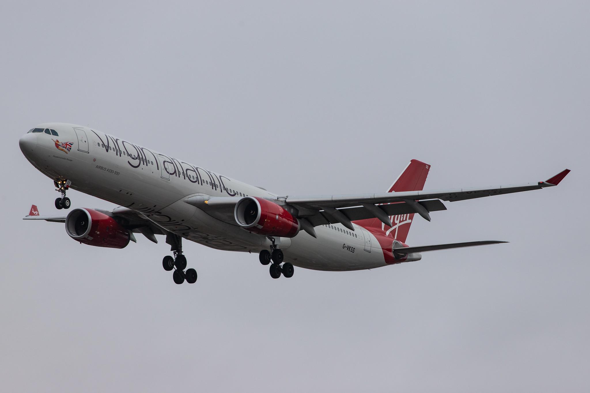 London Heathrow Airport: Virgin Atlantic (VS / VIR) |  Airbus A330-343 A333 | G-VKSS | MSN 1201