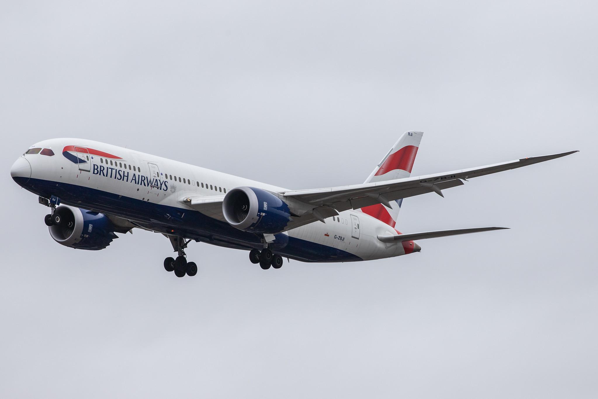 London Heathrow Airport: British Airways (BA / BAW) |  Boeing 787-8 Dreamliner B788 | G-ZBJI | MSN 60626